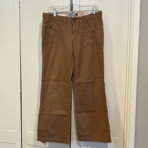 Old Navy Tan Wide-Leg Stretch Pants